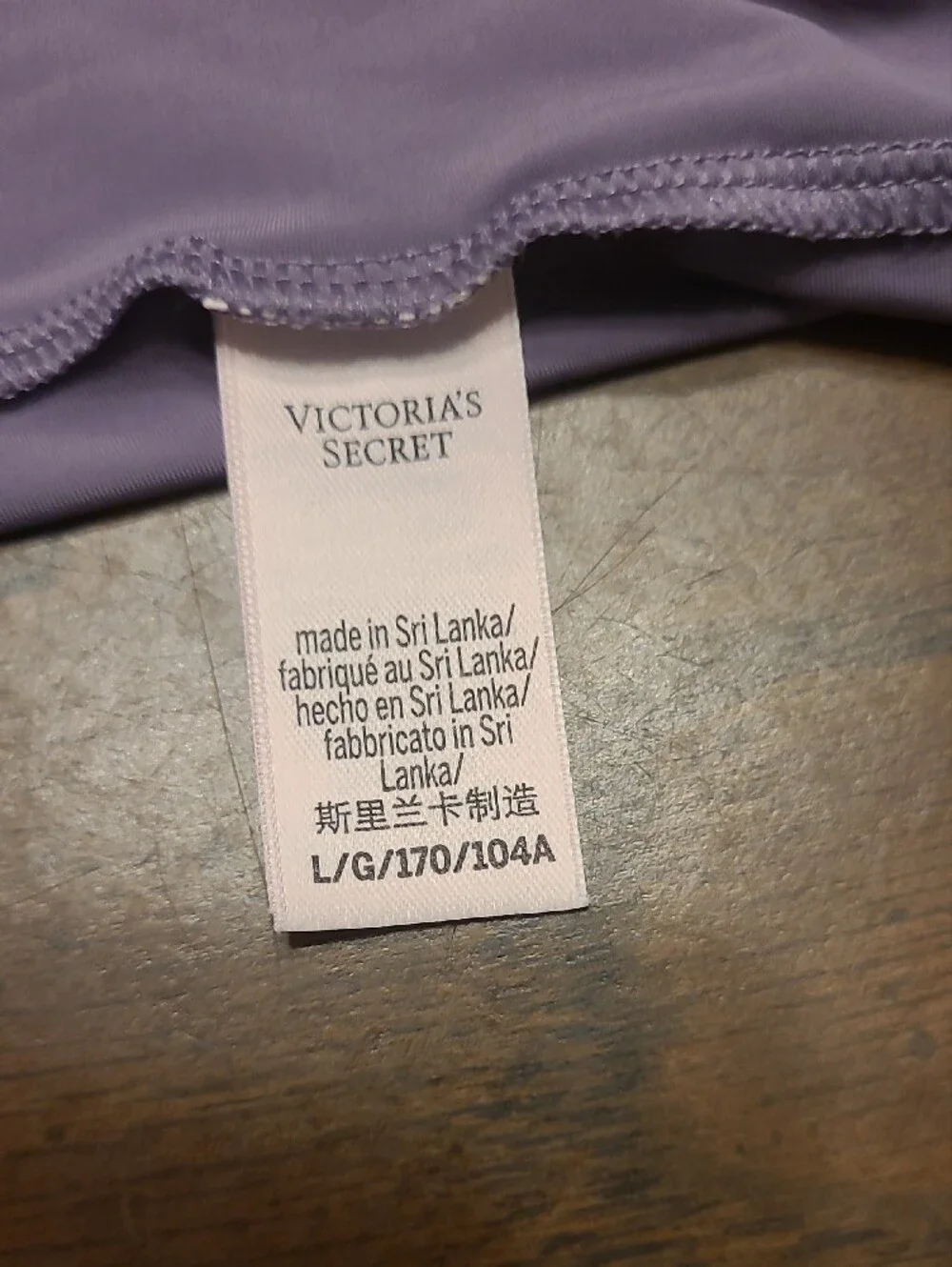 VICTORY SECRET SOFT LAVENDER BODYSUIT size L